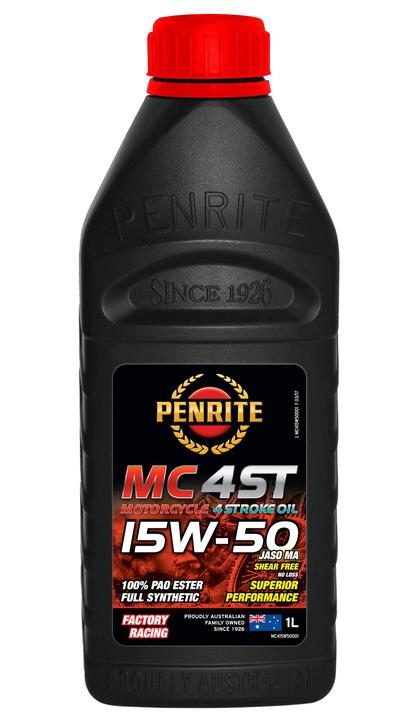 Penrite MC-4 ST 15W-50 PAO/Ester Motorcycle Oil 1L