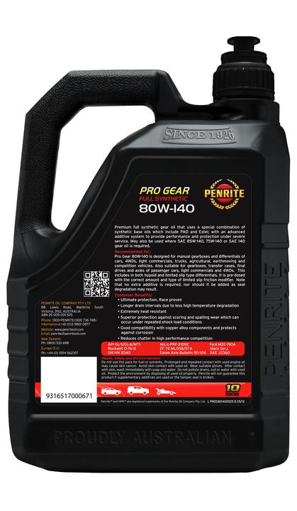 Penrite Pro Gear 80W-140 Gear Oil 2.5L