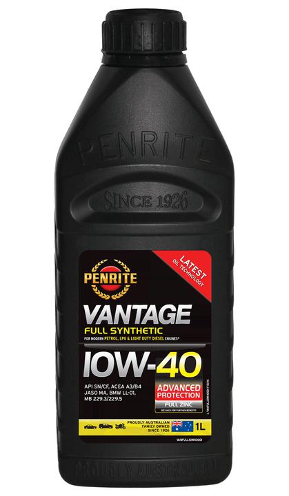 Penrite Vantage Full Synthetic 10W-40 Engine Oil 1L