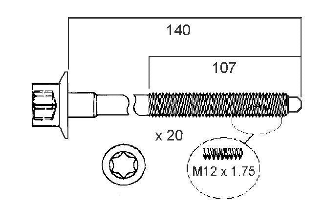 Permaseal Head Bolt Set HBS202