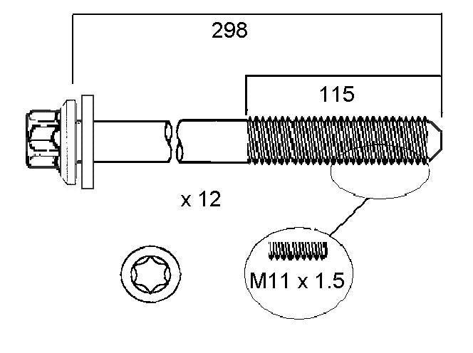 Permaseal Head Bolt Set HBS210