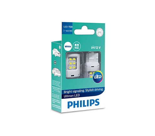Philips Ultinon LED T20 Wedge Globe 12V White 11066ULWX2