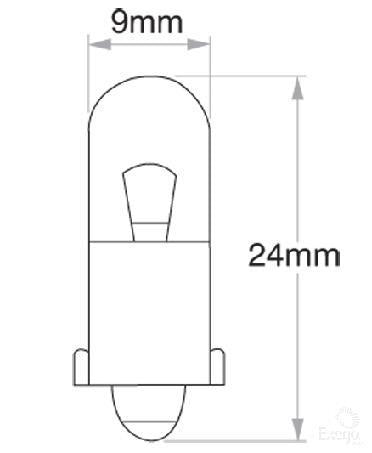 Philips Standard Bayonet Globe 12V 2W (10Pk) 12913