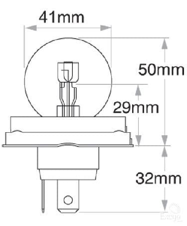 Philips Standard R2 Globe 24V 55/50W 13620