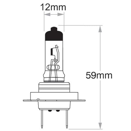 Philips Standard H7 Globe 12V 80W 12035