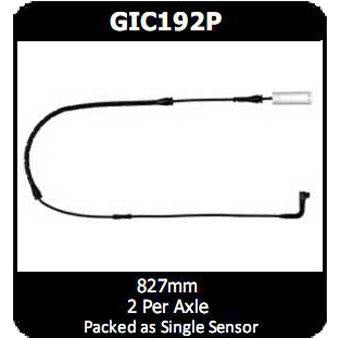 Protex Brake Pad Wear Sensor GIC192P