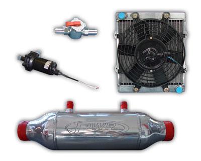 PWR Liquid To Air Barrel Intercooler Kit 150x200x435mm PWR5219