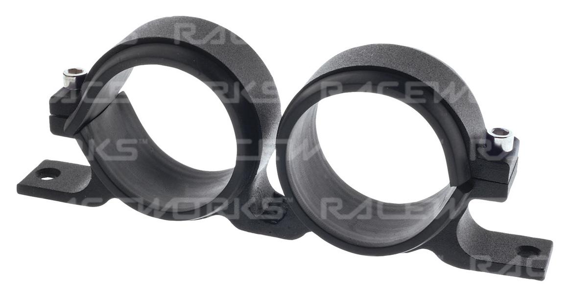 Raceworks Twin Fuel Pump Bracket 60mm Black