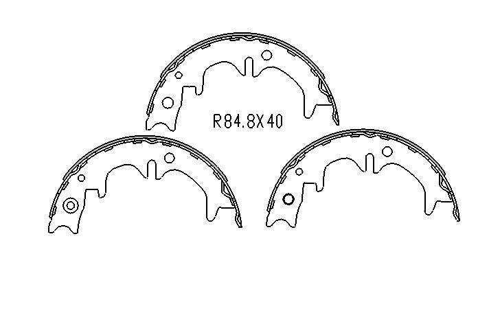 RDA Brake Shoe Set R1751