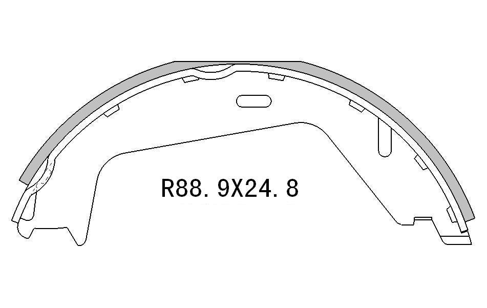 RDA Brake Shoe Set R2018