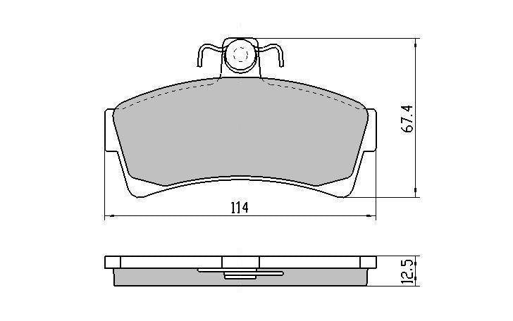 RDA GP Max Brake Pad Set Front RDB1024