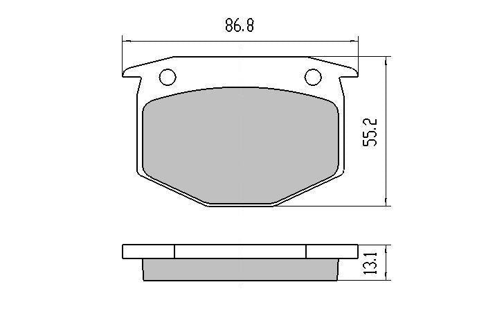 RDA GP Max Brake Pad Set Front RDB1025