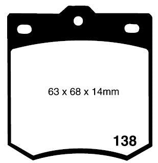 RDA GP Max Brake Pad Set Front RDB1026