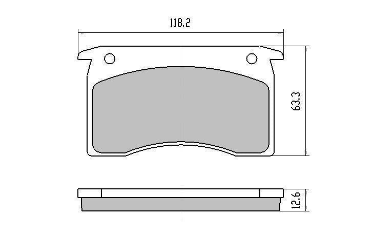 RDA Phantom Ceramic Brake Pad Set Front RDC1028