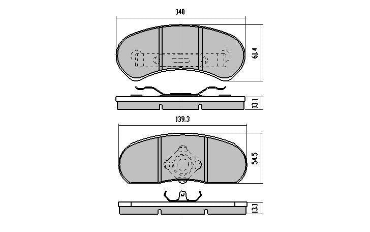 RDA Phantom Ceramic Brake Pad Set Rear RDC1046
