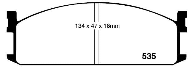 RDA GP Max Brake Pad Set Front RDB1079