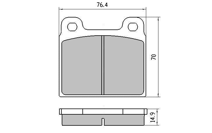 RDA GP Max Brake Pad Set Front RDB11