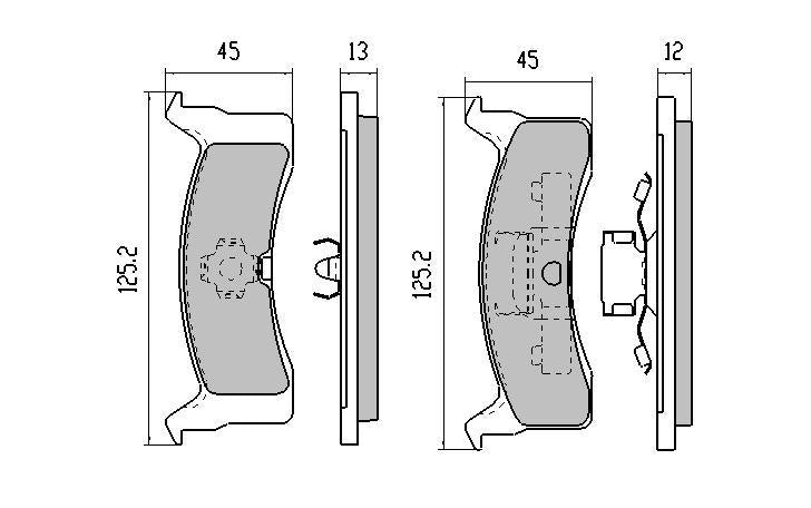 RDA GP Max Brake Pad Set Rear RDB1104