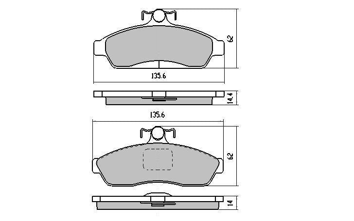 RDA GP Max Brake Pad Set Front RDB1105