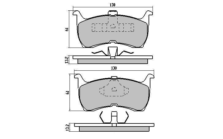 RDA Phantom Ceramic Brake Pad Set Front RDC1108