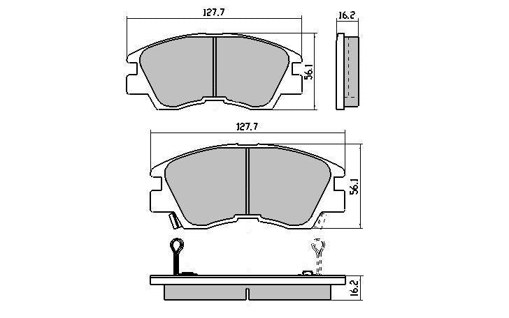 RDA Phantom Ceramic Brake Pad Set Front RDC1113