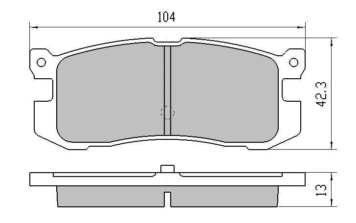 RDA GP Max Brake Pad Set Rear RDB1115