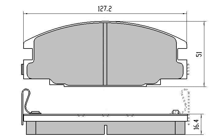 RDA GP Max Brake Pad Set Front RDB1116