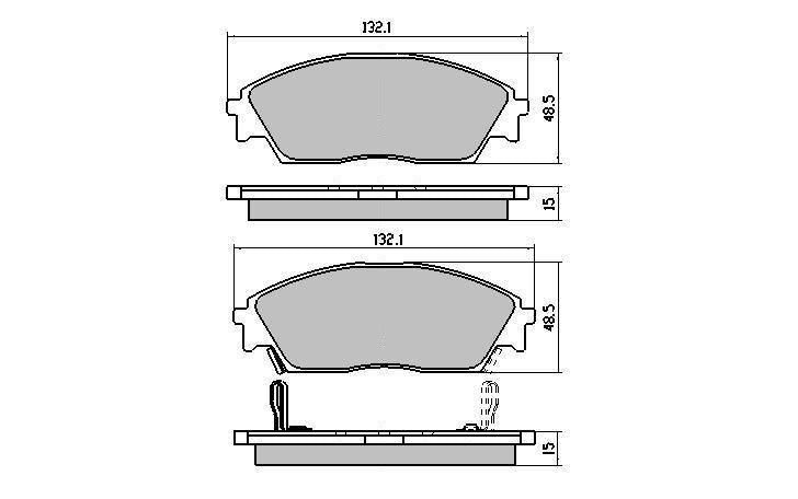 RDA GP Max Brake Pad Set Front RDB1123