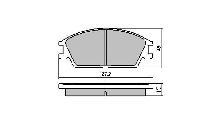 RDA GP Max Brake Pad Set Front RDB1124