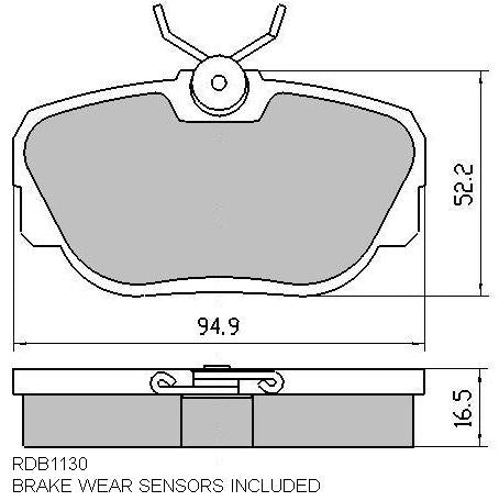 RDA Phantom Ceramic Brake Pad Set Front RDC1130