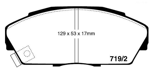 RDA GP Max Brake Pad Set Front RDB1133
