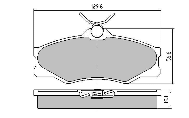 RDA GP Max Brake Pad Set Front RDB1139