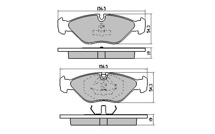 RDA GP Max Brake Pad Set Front RDB1156
