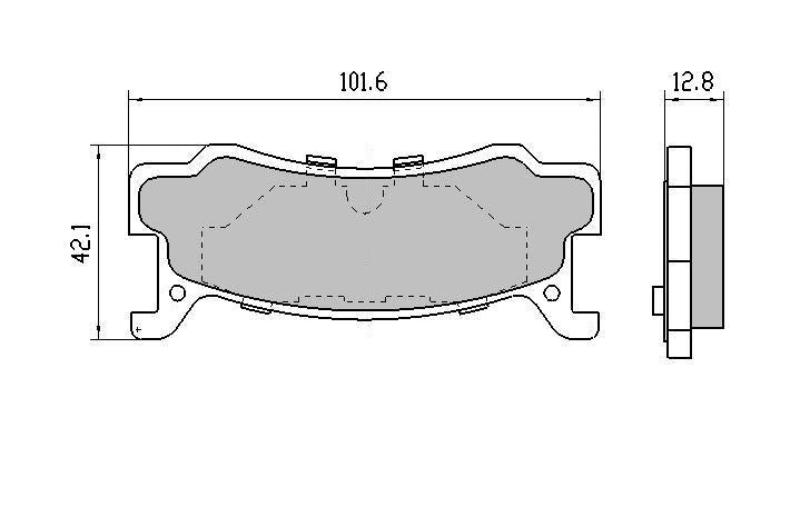 RDA GP Max Brake Pad Set Rear RDB1159