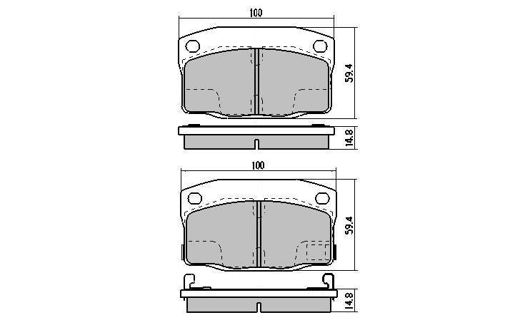 RDA GP Max Brake Pad Set Front RDB1164