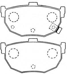 RDA GP Max Brake Pad Set Rear RDB1166