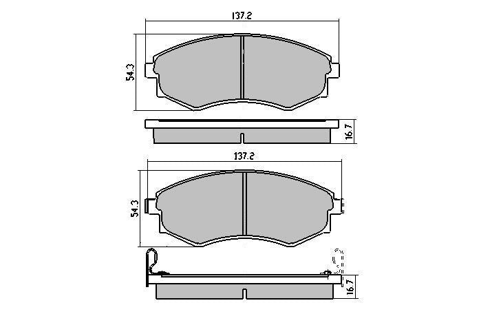 RDA Phantom Ceramic Brake Pad Set Front RDC1167