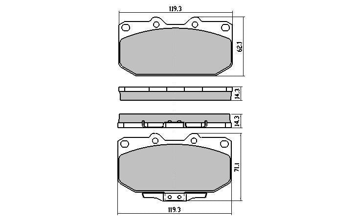 RDA Phantom Ceramic Brake Pad Set Front RDC1170