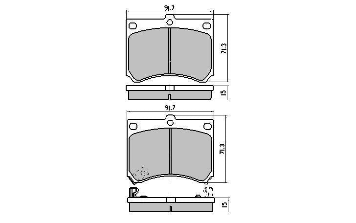 RDA GP Max Brake Pad Set Front RDB1177