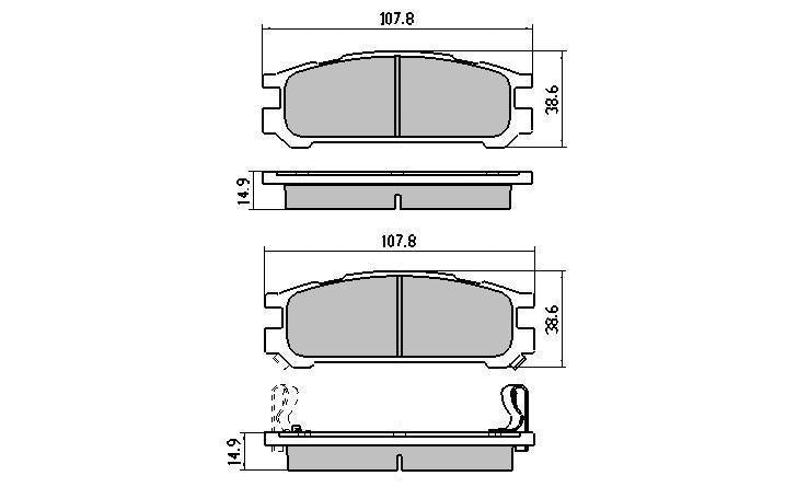 RDA GP Max Brake Pad Set Rear RDB1186