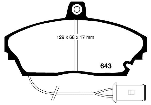 RDA GP Max Brake Pad Set Front RDB1189