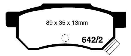 RDA GP Max Brake Pad Set Rear RDB1195