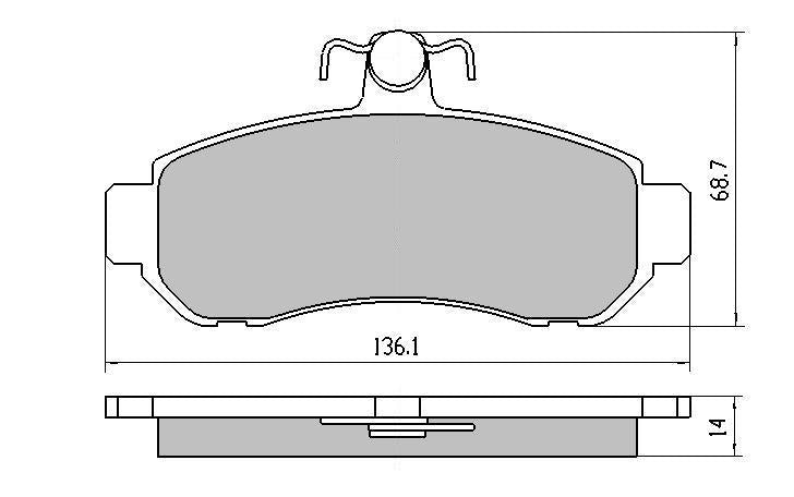 RDA Phantom Ceramic Brake Pad Set Front RDC1203