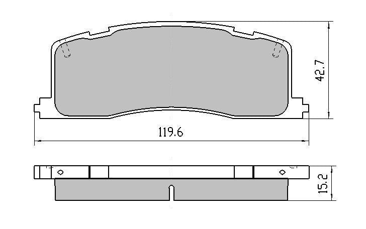 RDA GP Max Brake Pad Set Rear RDB1213