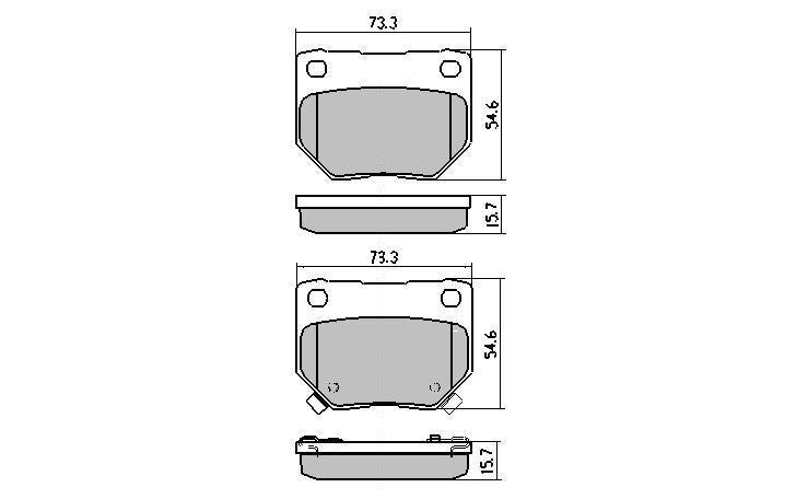 RDA GP Max Brake Pad Set Rear RDB1220