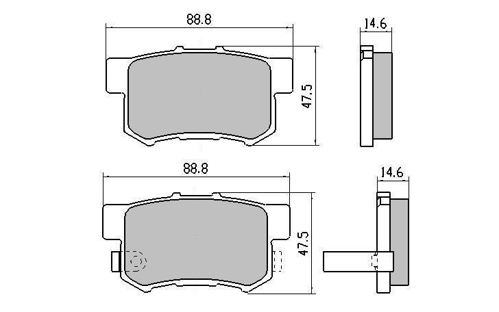 RDA GP Max Brake Pad Set Rear RDB1230