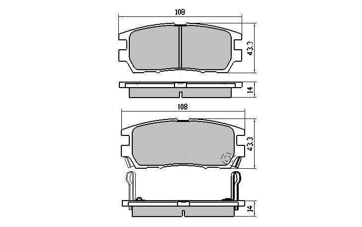 RDA GP Max Brake Pad Set Rear RDB1231