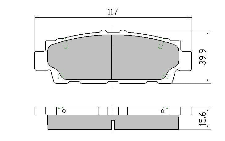 RDA GP Max Brake Pad Set Rear RDB1234