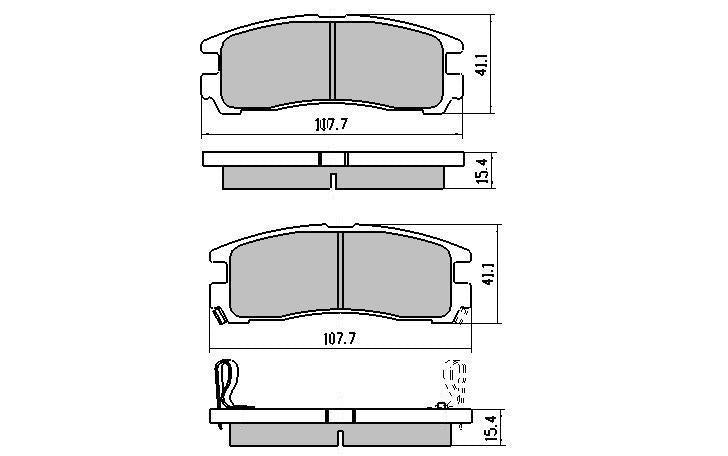 RDA GP Max Brake Pad Set Rear RDB1239