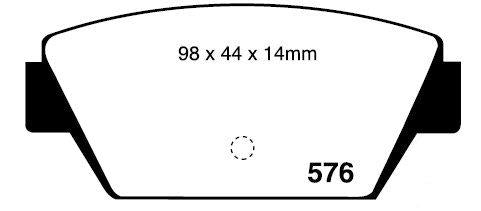 RDA GP Max Brake Pad Set Rear RDB1240